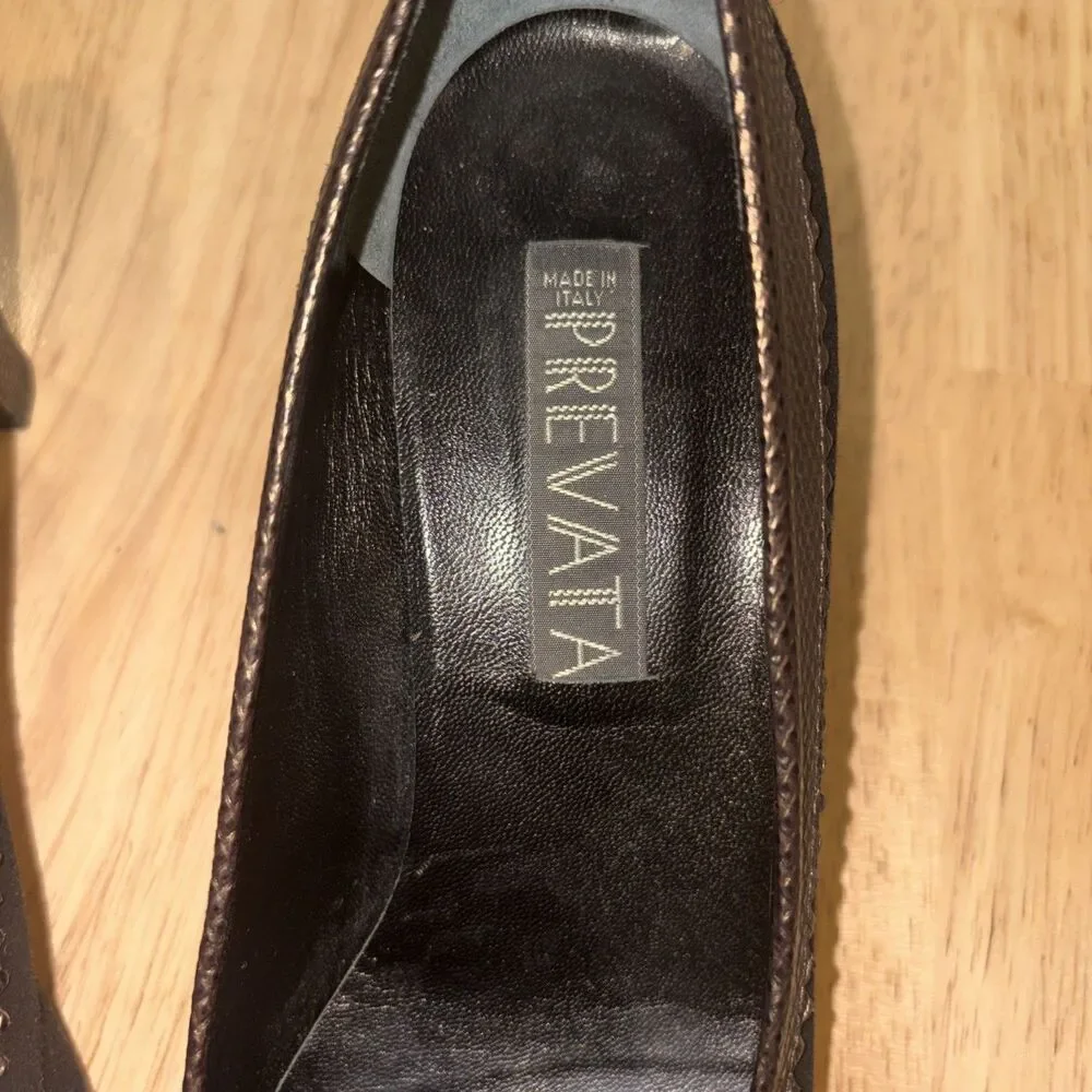 Prevata Italian Shoes Size 8.5AA For Snake Skin New Without Tags Pumps Heels
